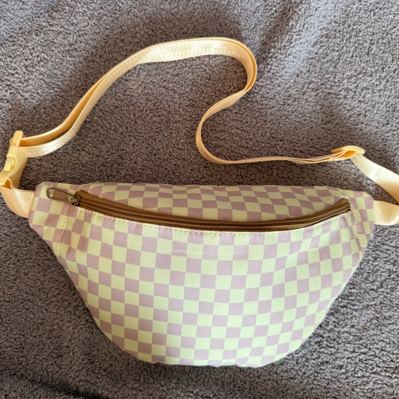 New (Designed by me!!) Handbags - NWT Yellow Checkered Fanny Pack 
Danish Pastel Aesthetic Bum Bag